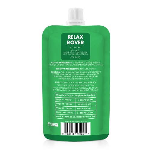 Relax Rover Buddy Budder ( 4oz Squeeze Packs)