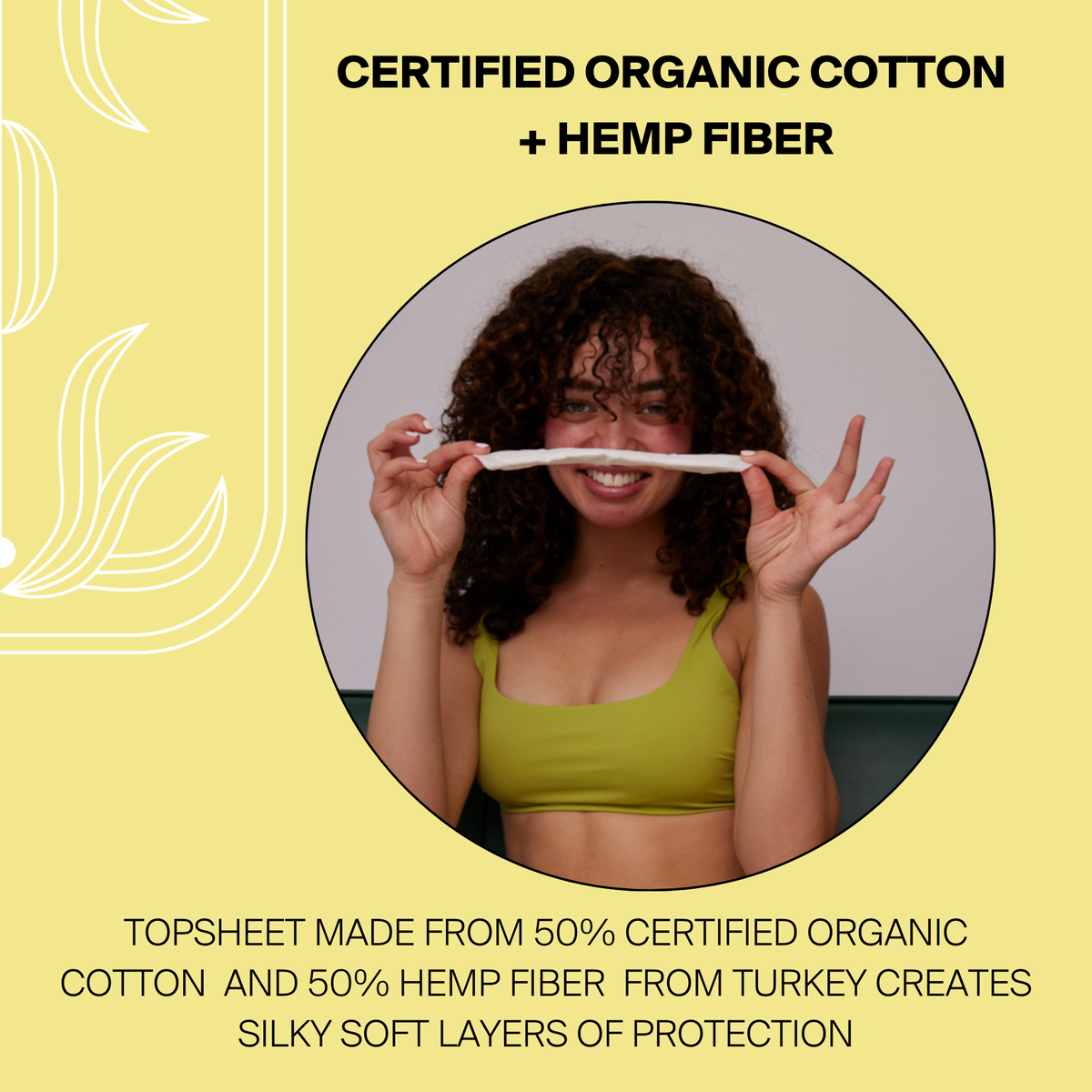 Super Organic Biodegradable Hemp Fiber Pads