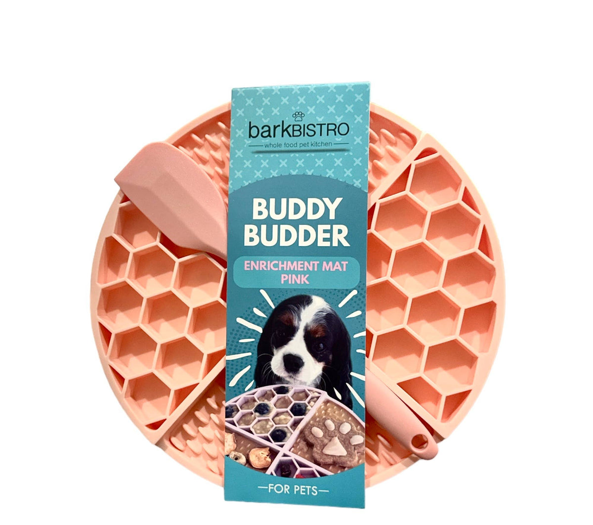 Turquoise  OR  Pink Lickmats + Spatula