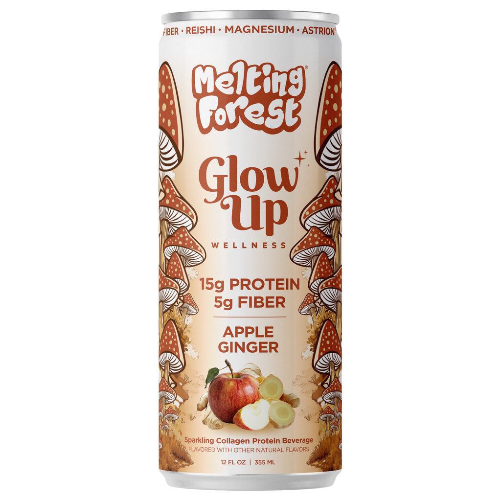 Glow Up Sparkling Collagen Protein + Fiber - Apple Ginger