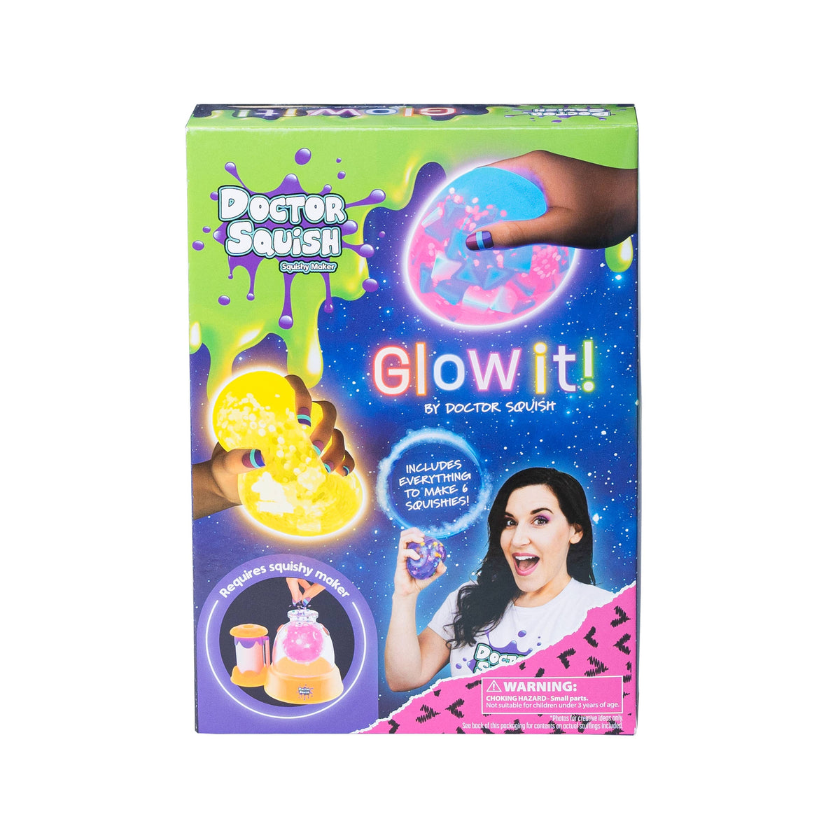 REFILL ONLY- Doctor Squish Squishy Refil Pack, Glow-It
