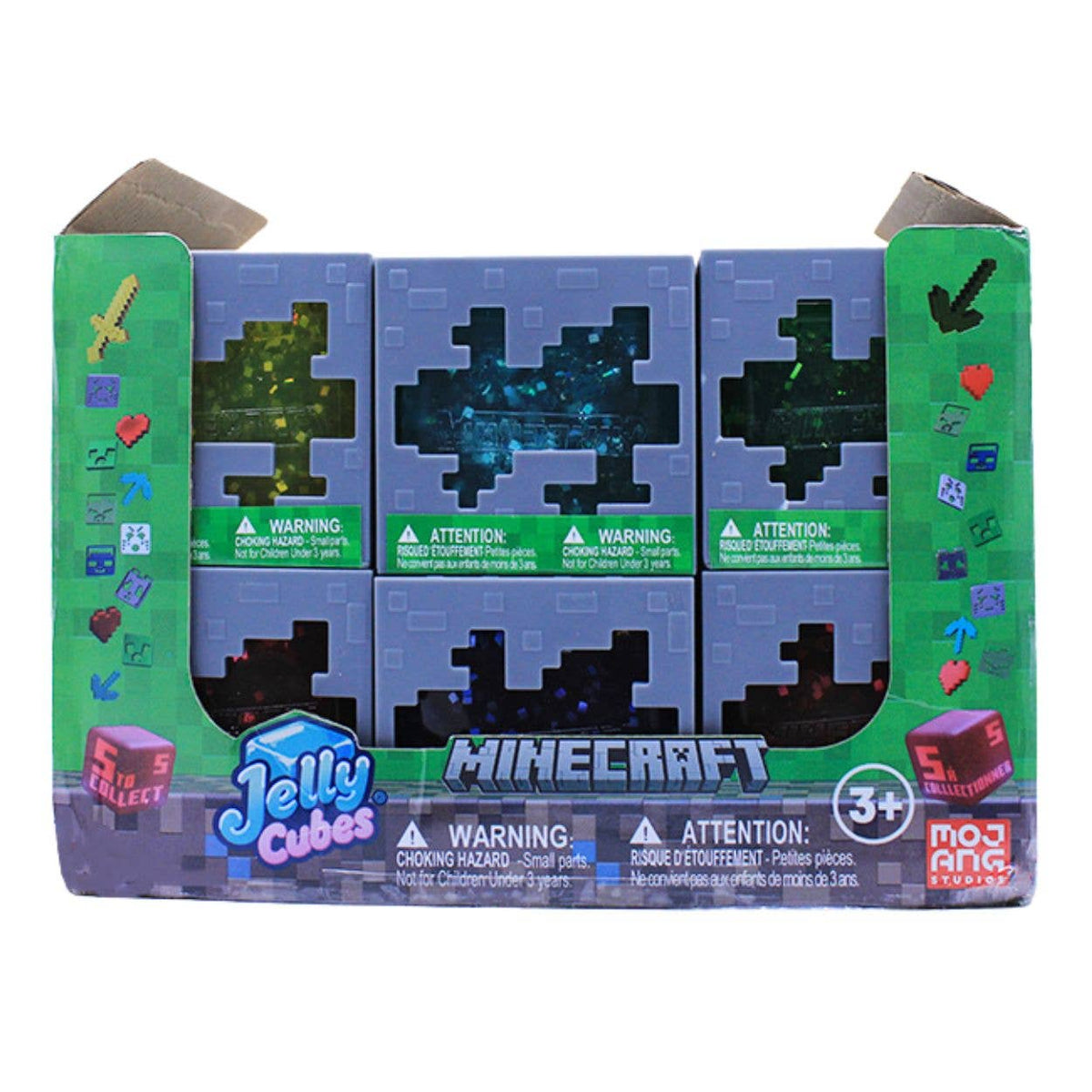 Minecraft Jelly Cube Squishy Toy (Yellow or Red)