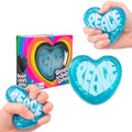 Glitter Heart Squishy Soft Stress Relief Toy Slow Rising: Heart Squishy Style B Blue / ONE SIZE