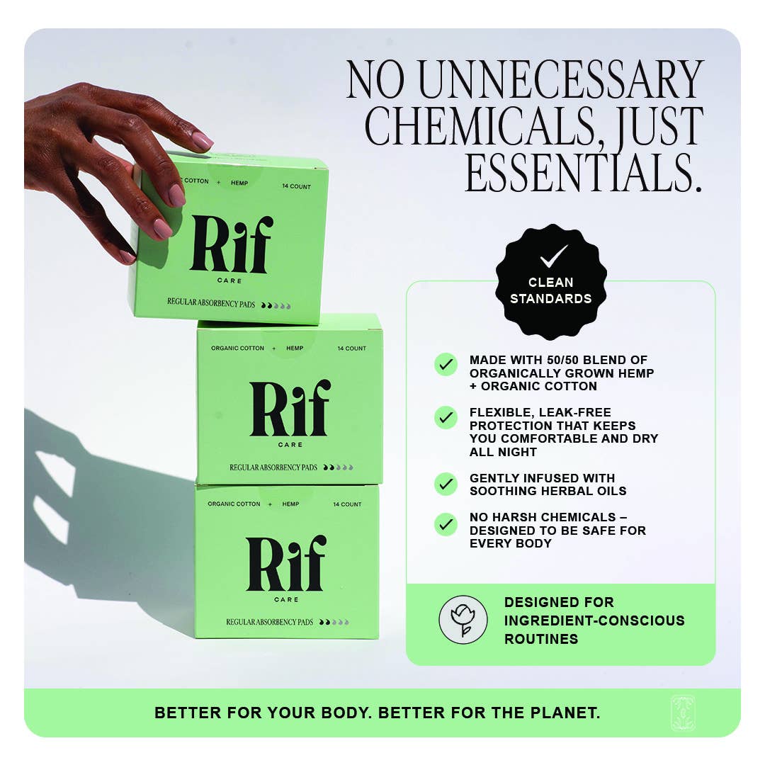 Regular Organic Biodegradable Hemp Fiber Pads