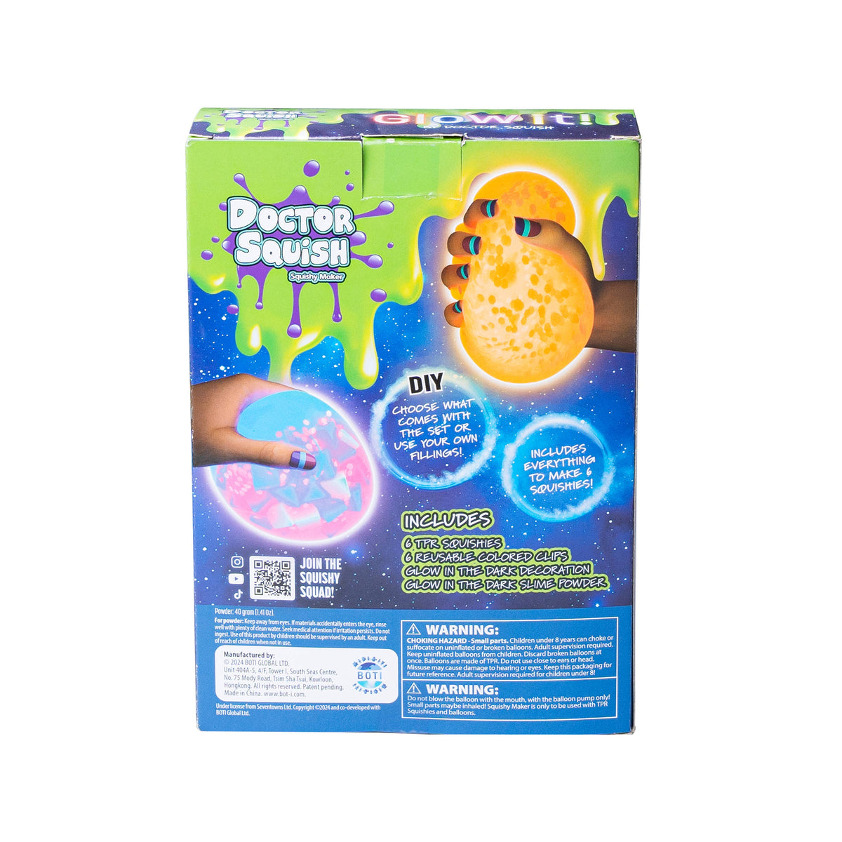 REFILL ONLY- Doctor Squish Squishy Refil Pack, Glow-It