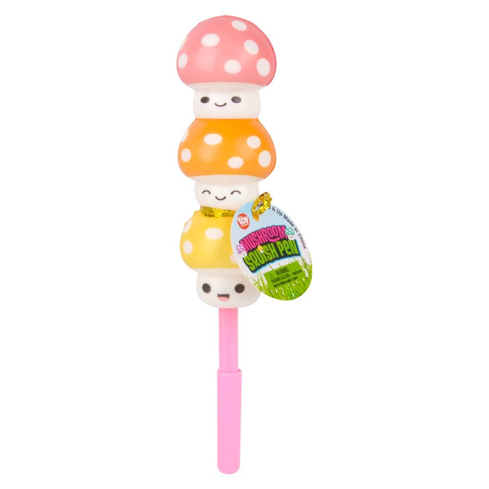 7" Squish Mushroom Pens Squishy Toy