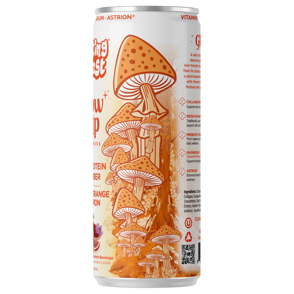 Glow Up Sparkling Collagen Protein + Fiber - Blood Orange