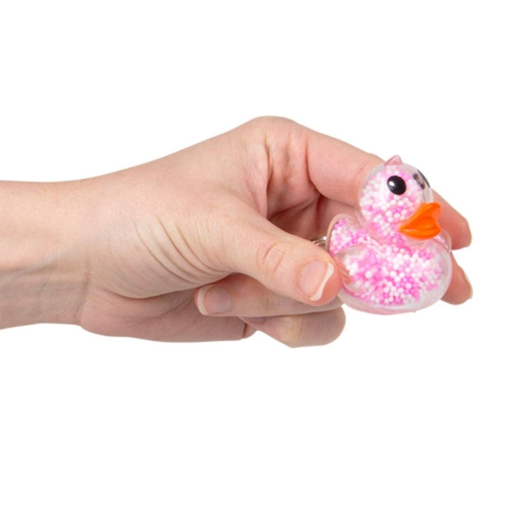2.3" Mini Squeezy Foam Bead Ducky Squishy Toy - LLB Toys