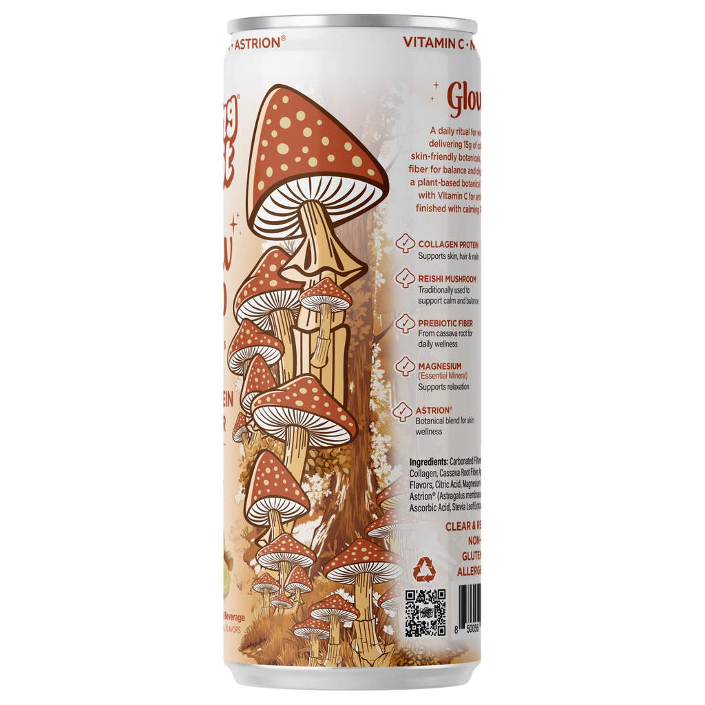 Glow Up Sparkling Collagen Protein + Fiber - Apple Ginger