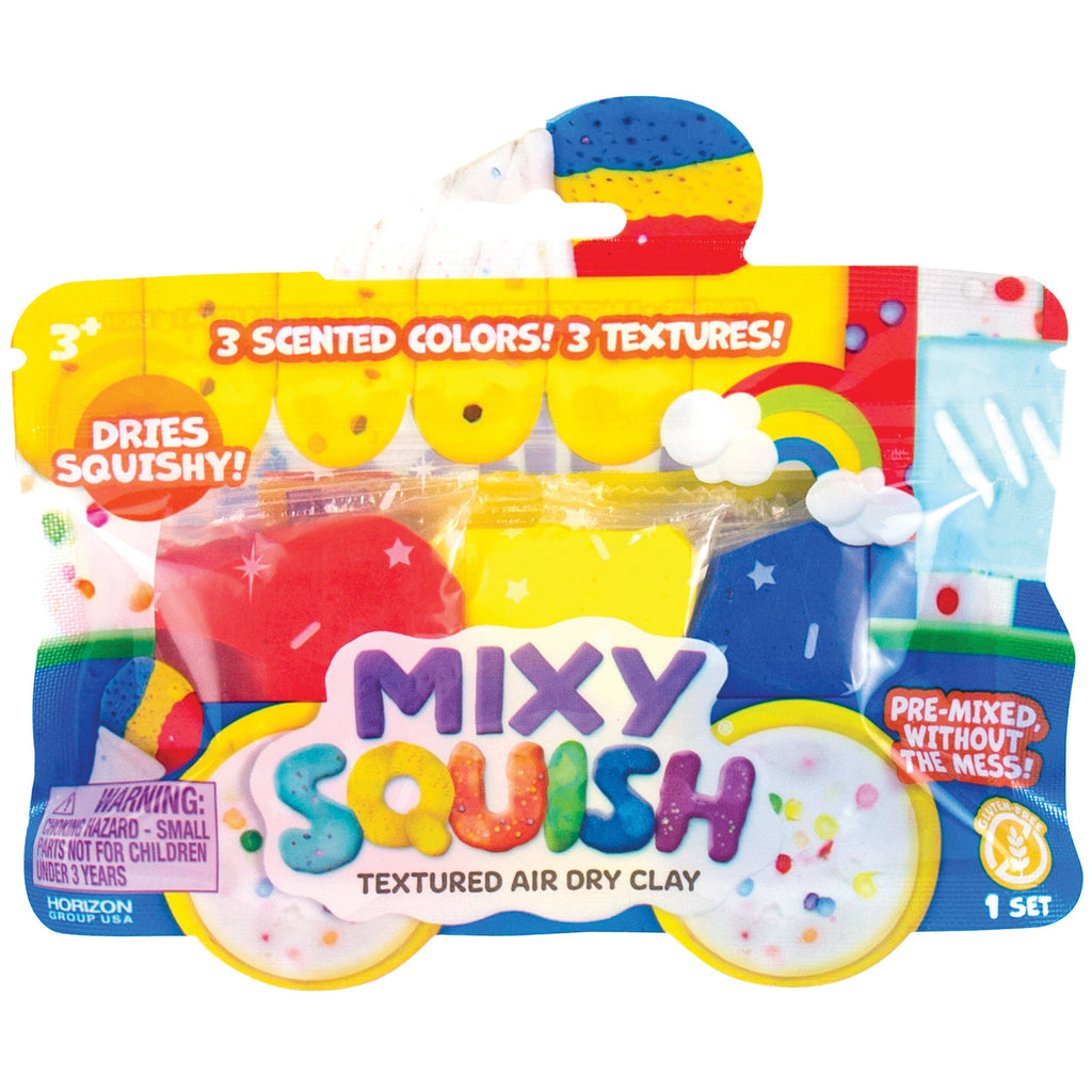 Mixy Squish Snow Cone Trucks Textured Air Dry Clay