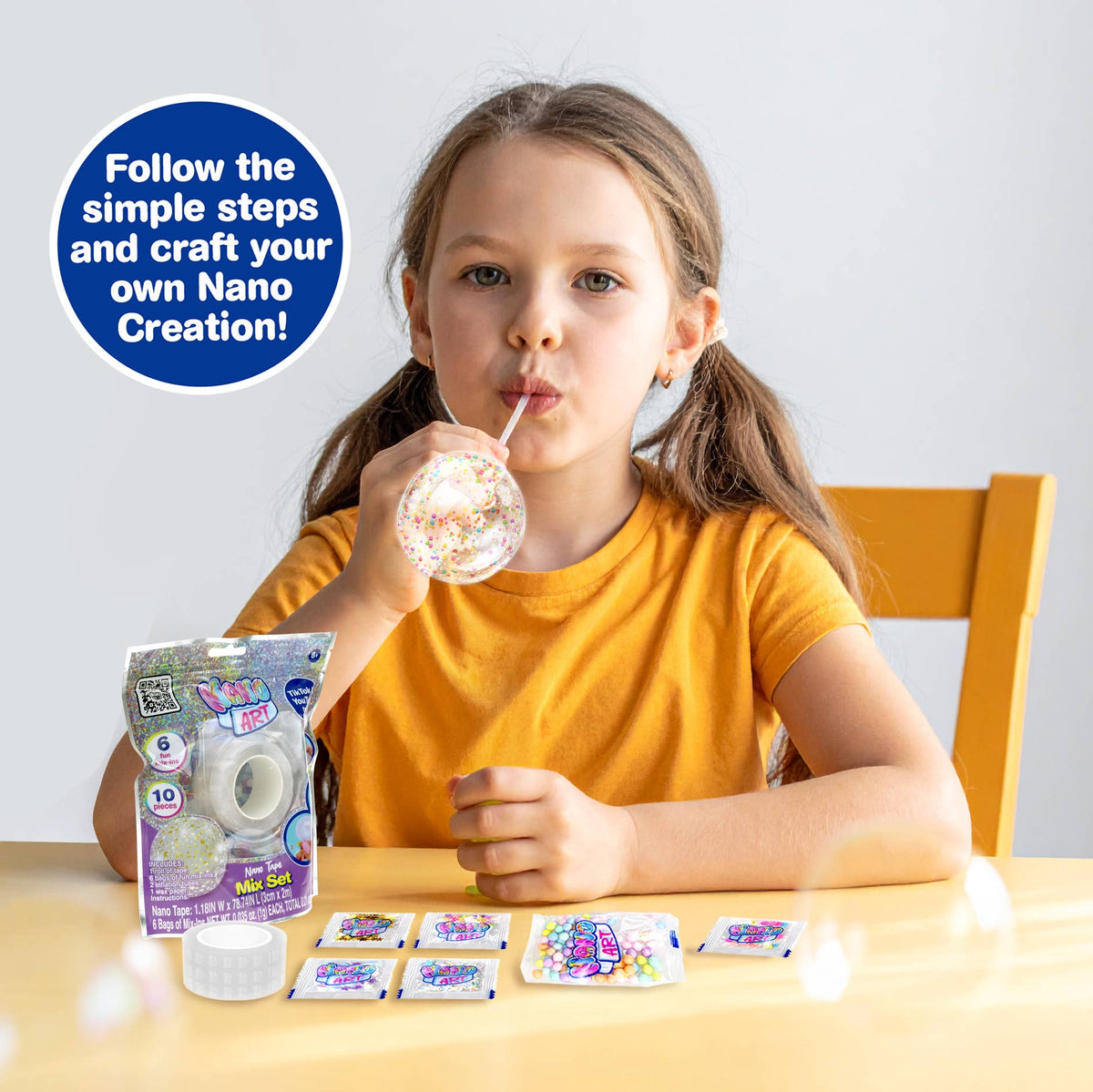 Clear Nano Tape Mix DIY Squishy Craft Set - Ages 8+