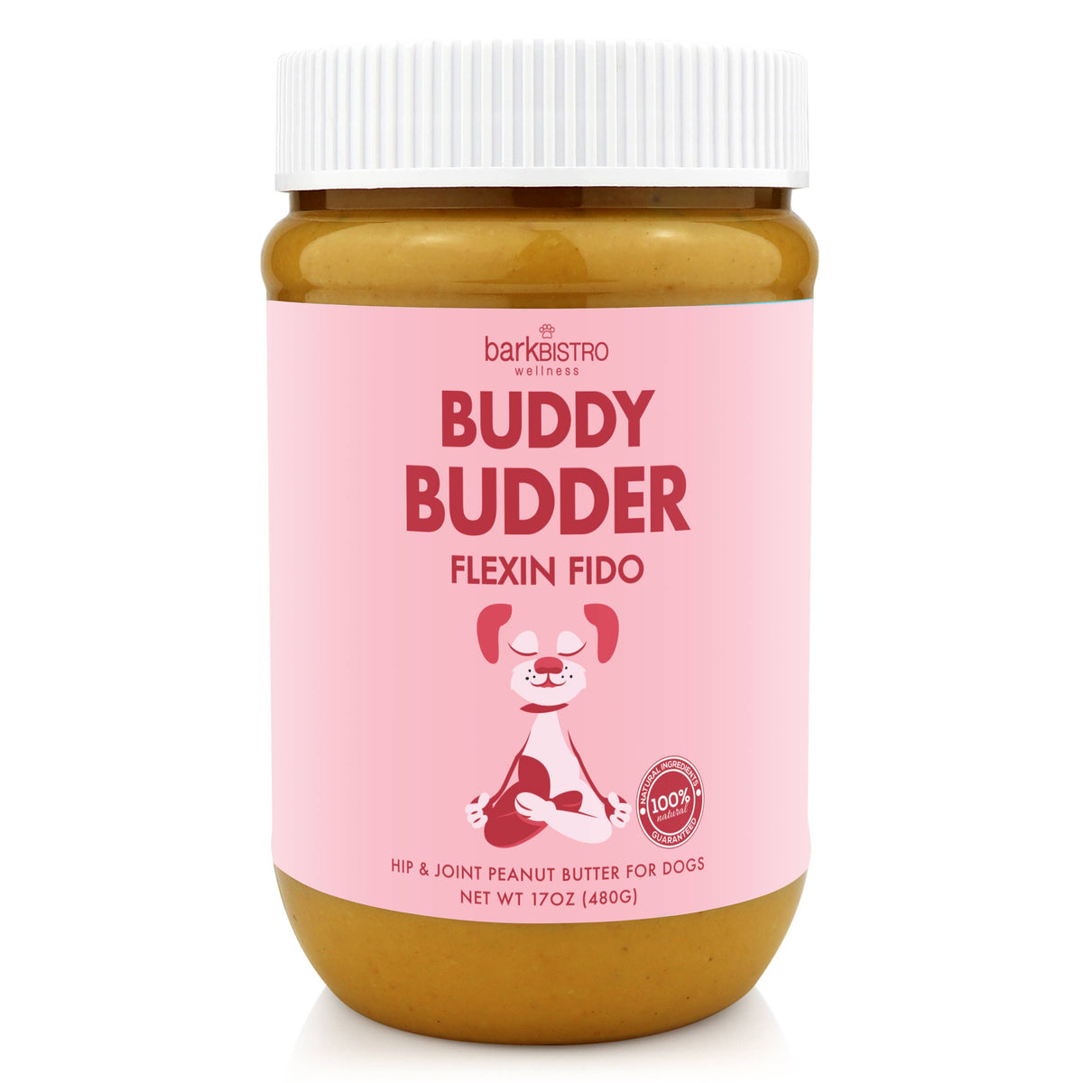 Dog Peanut Butter, Flexin Fido Buddy Budder, 17oz