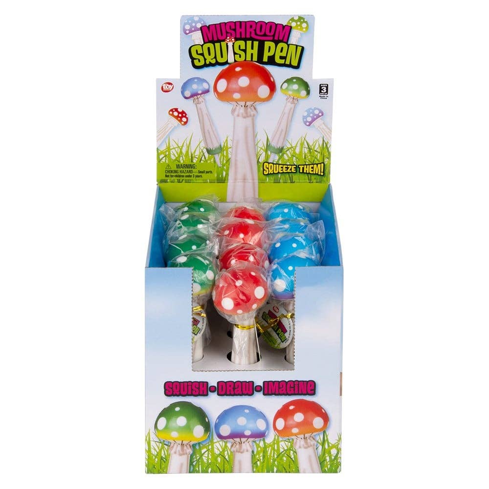 7" Squish Mushroom Pen - LLB Toys
