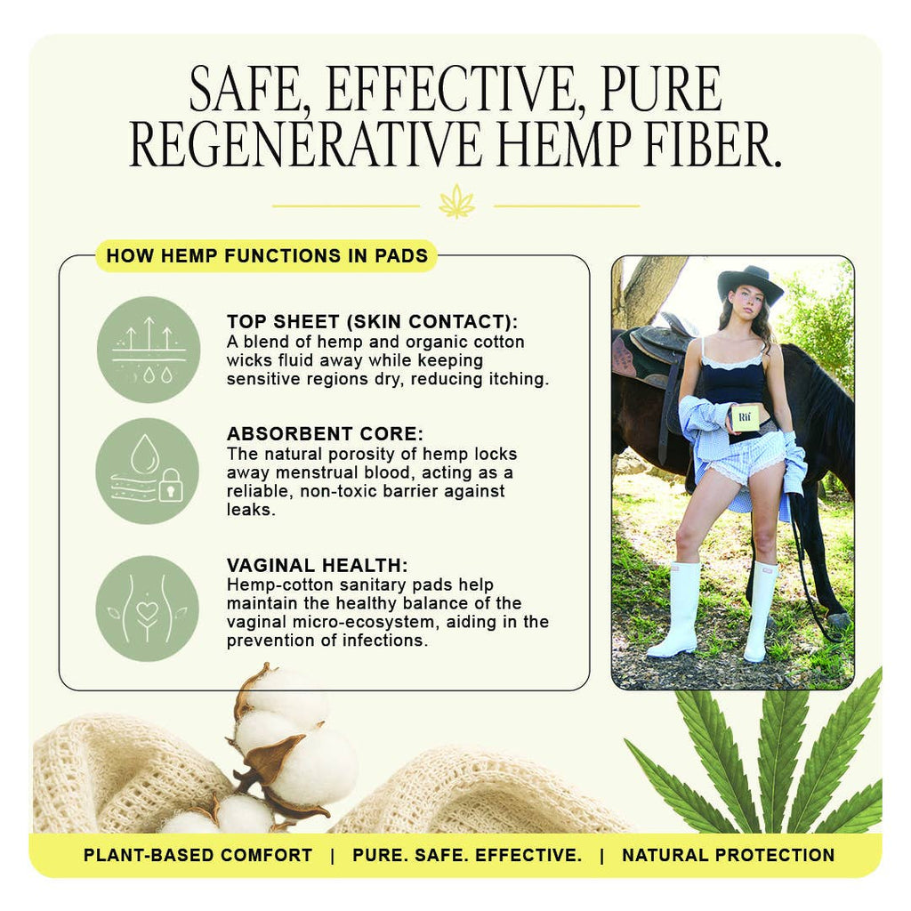 Super Organic Biodegradable Hemp Fiber Pads