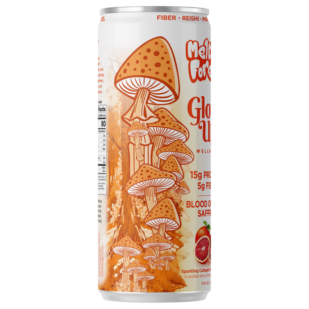 Glow Up Sparkling Collagen Protein + Fiber - Blood Orange